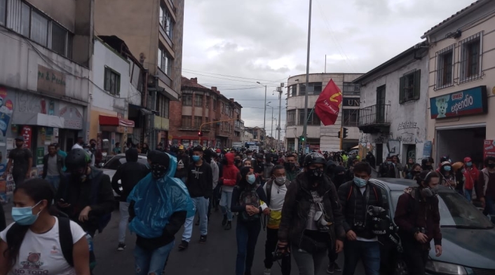 Protestas de estudiantes en Bogotá, 24 de febrero Protestas de estudiantes en Bogotá, 24 de febrero