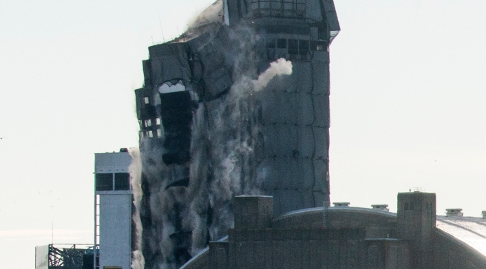 Demolición del hotel casino Trump Plaza