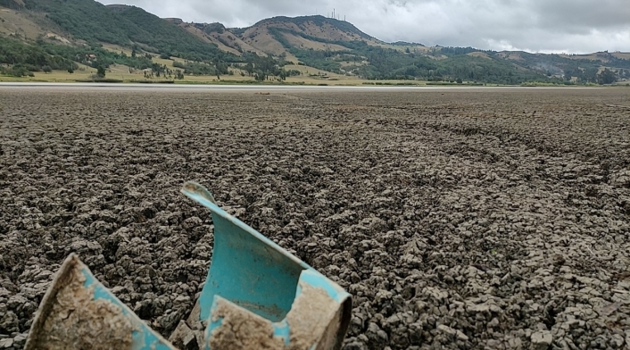 Sequía en la Laguna de Suesca