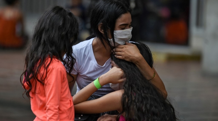 Migrantes venezolanos en Colombia.