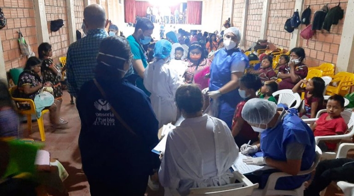 Albergados en Pueblo Rico