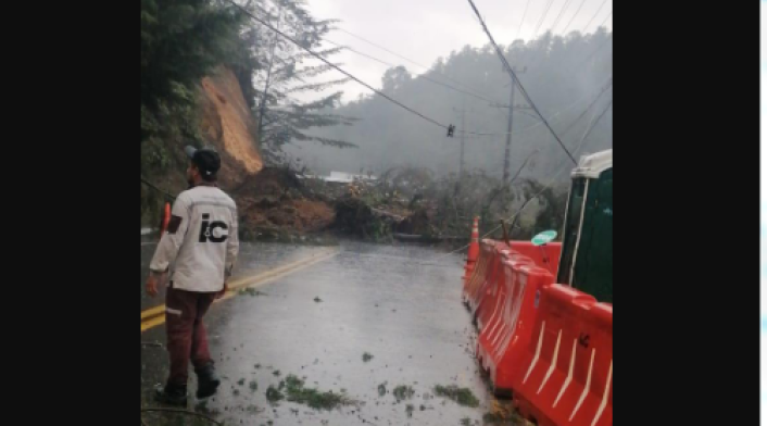 Derrumbe en Antioquia.