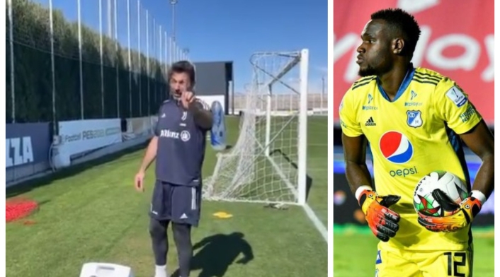 Buffon y Juanito Moreno