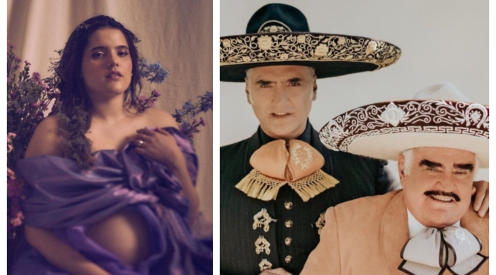 Camila Fernández convirtió en abuelo a Alejandro Fernández y Vicente Fernández