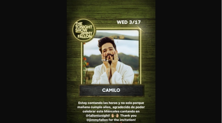 Camilo Echeverry en Jimmy Fallon