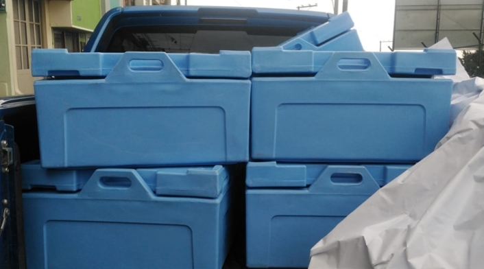 Vehículo para transporte de vacunas robado en Bogotá