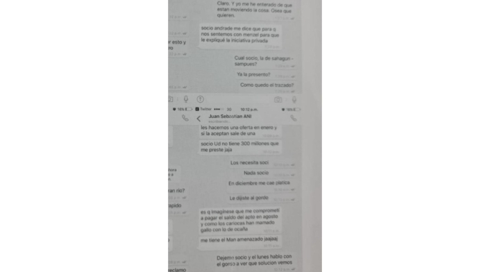 Chats de Juan Sebastián Correa con Ñoño Elías Chats de Juan Sebastián Correa con Ñoño Elías