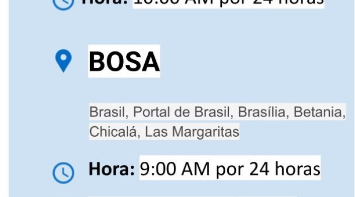 Cortes de agua en Bogotá para el jueves 25 de marzo