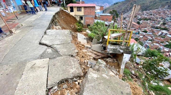 Referencia movimiento en masa en Medellín.