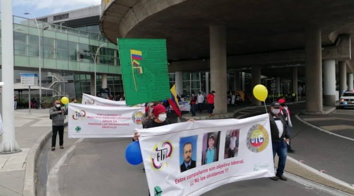 Protesta Trabajadores Aéreos