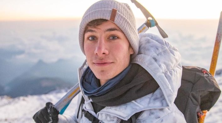 Juanpa Zurita en la nieve