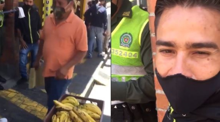 Multan a un hombre por vender bananos en calle de Pereira