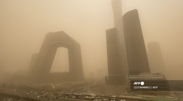 Pekín: la tormenta de arena y polución que tiene afectado el ambiente