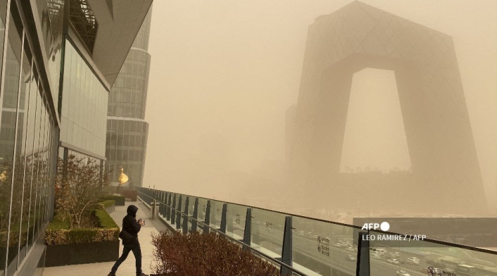 Pekín: la tormenta de arena y polución que tiene afectado el ambiente