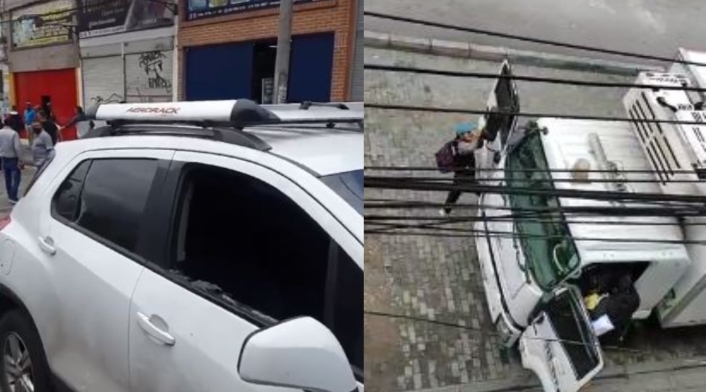Pelea de bandas en Bogotá Pelea de bandas en Bogotá