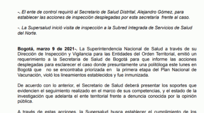 SUPERINTENDENCIA DE SALUD