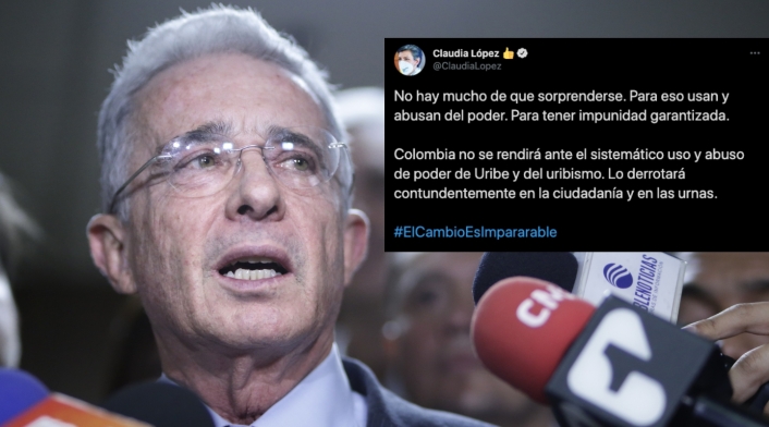 Trino de Claudia López contra Uribe y el uribismo