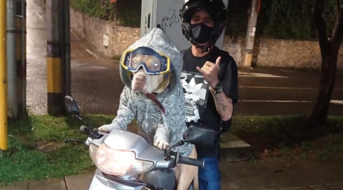 Natacha y Sebastián Mejía.