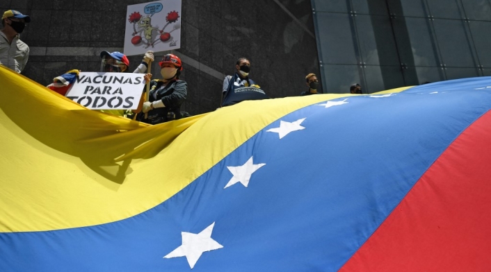 Protestas en Venezuela por vacunas