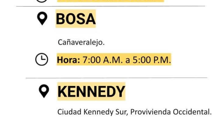 Cortes de luz en Bogotá para el viernes 23