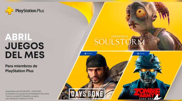 Juegos gratis para PS Plus en abril 2021