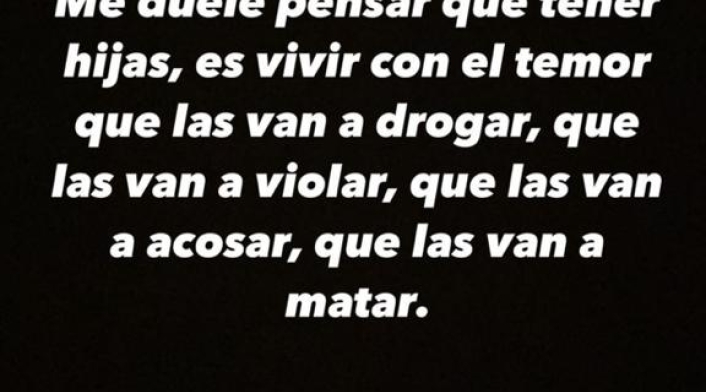Lina Tejeiro rechaza el acoso en historias