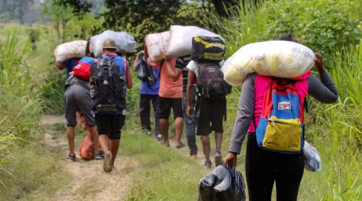 Migrantes venezolanos en Colombia