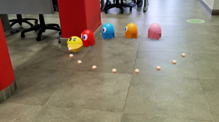 PacMan en realidad aumentada