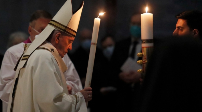Papa Francisco celebra la Vigilia Pascual este 3 de abril de 2021