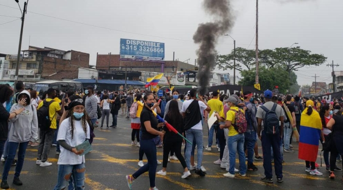 Paro nacional: protestas en Cali Paro nacional: protestas en Cali