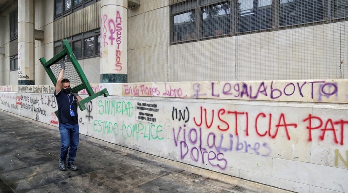 Vandalismo en paro nacional 28 de abril