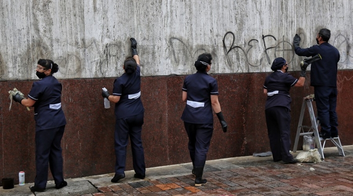 Vandalismo en paro nacional 28 de abril