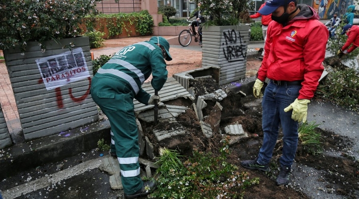 Vandalismo en paro nacional 28 de abril
