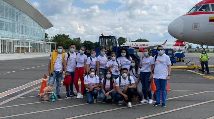 El equipo llegó este sábado a la capital del Atlántico