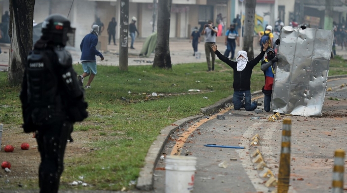 Manifestaciones y protestas en Cali, conta la reforma tributaria.