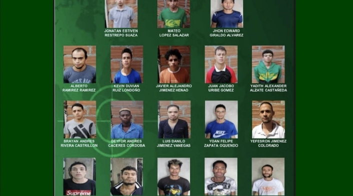 Fotografías y nombres de los fugados de la estación de Policía en Manrrique.