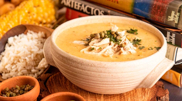 Ajiaco, plato típico colombiano
