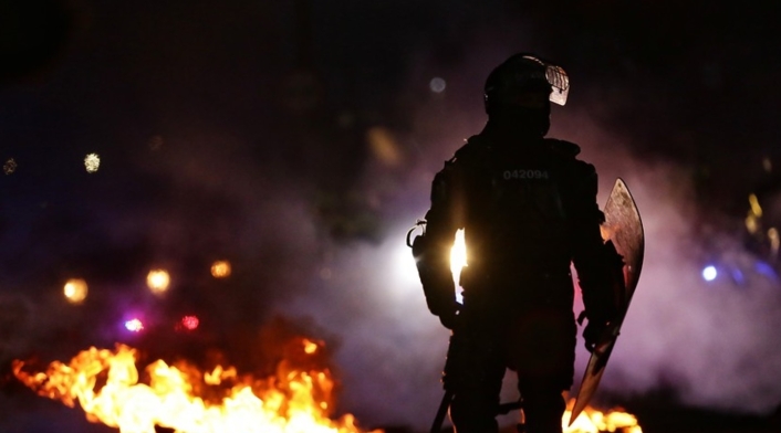 Disturbios en Bogotá