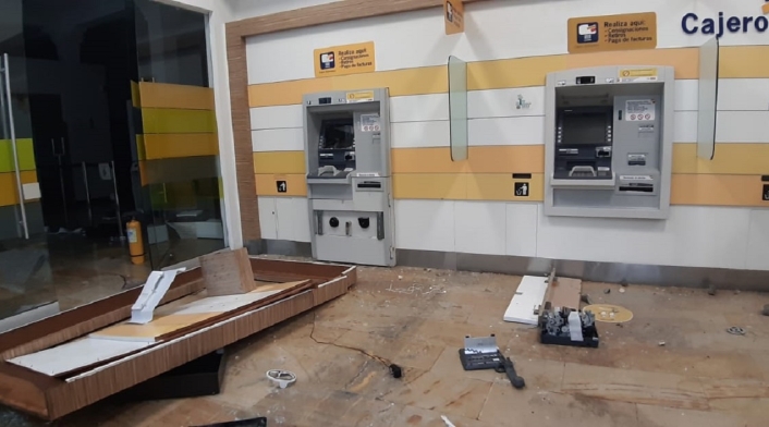 Cajero destruido paro Popayán