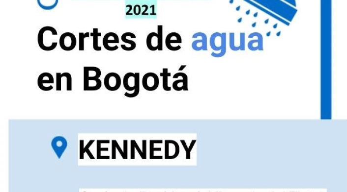 Cortes de agua para el viernes 07 de mayo