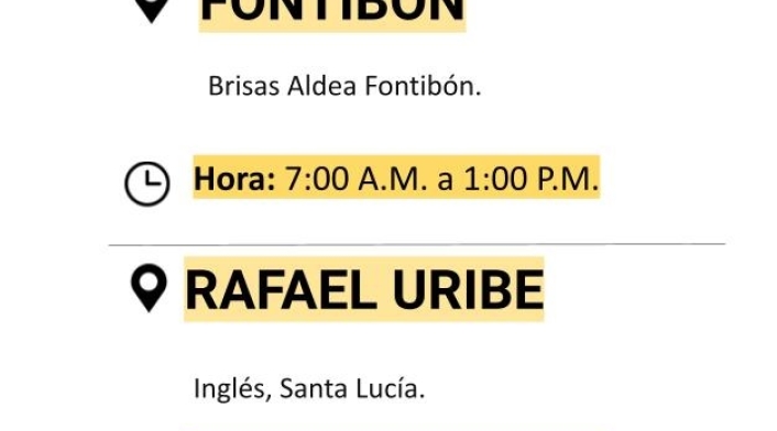 Cortes de luz en Bogotá para el 14 de mayo