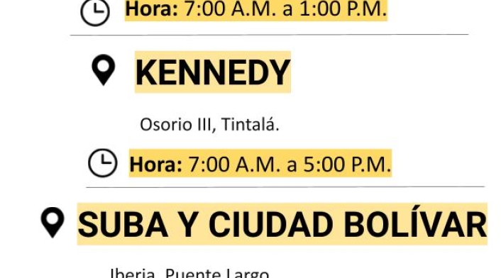 Cortes de luz en Bogotá para el jueves 06 de mayo