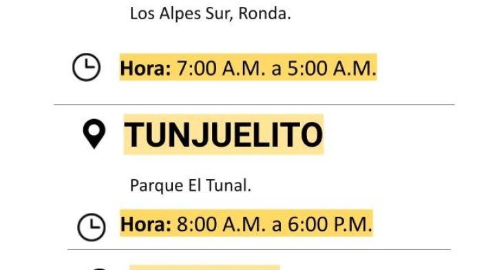 Cortes de luz en Bogotá para el viernes 07 de mayo