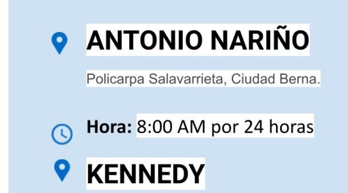 Cortes de luz para el jueves 20 de mayo