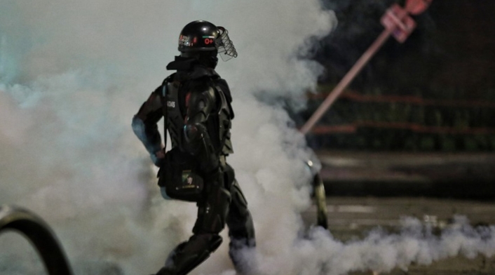 Van más de 450 policías heridos durante las protestas que iniciaron el 28 de abril 2021.