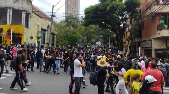 Marchas en Medellín.