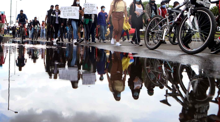 Bogotá vivió nuevas protestas en quinto día de paro nacional