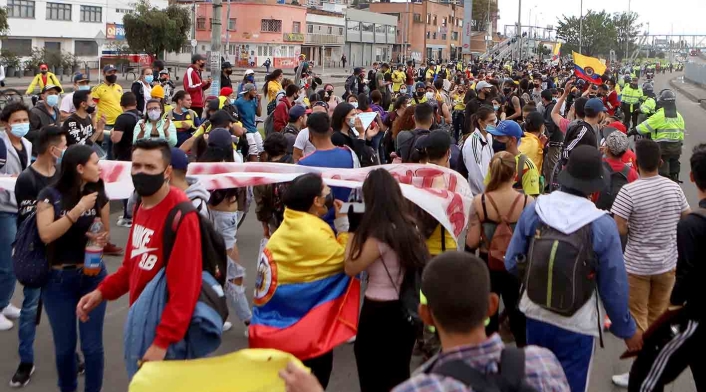 Bogotá vivió nuevas protestas en quinto día de paro nacional