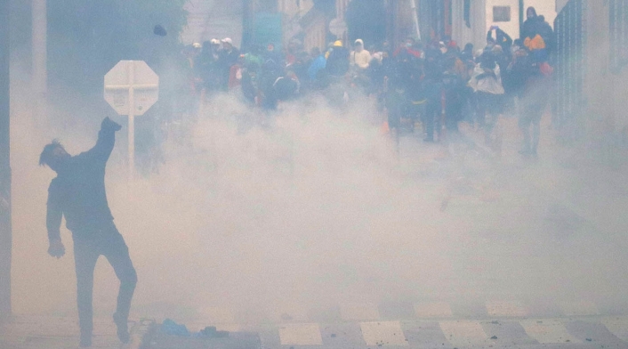 Disturbios en Bogotá durante las marchas del 1 de mayo de 2021