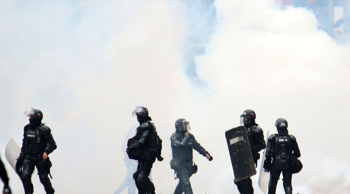 Disturbios en Bogotá durante las marchas del 1 de mayo de 2021